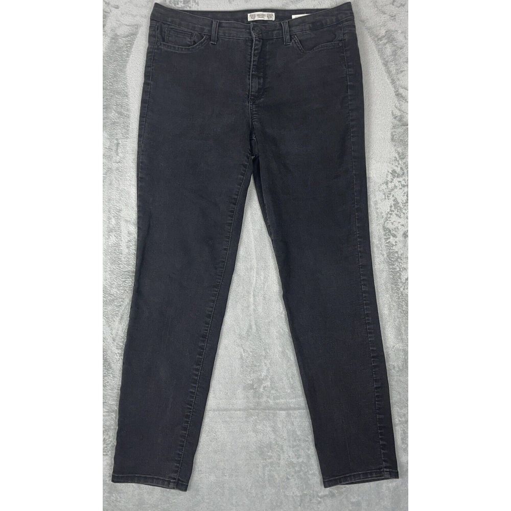 VINTAGE AMERICA‎ BLUES Women's Jeans Boho Skinny Size 7 Black